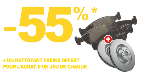 Plaquettes-+-disques-+-nettoyant-freins--55%-psd